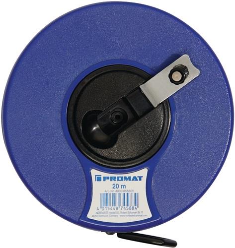 Kapselbandmaß L.20m Band-B.13mm 2 mm/cm EG II ABS Nylon-Fiber PROMAT