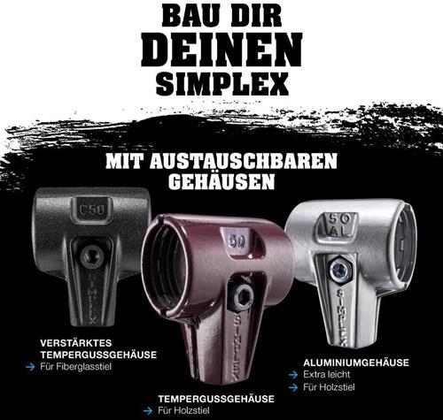 Schonhammer SIMPLEX-Aktionsbox Starterkit Länge 180 mm Kopf-Ø 80 mm