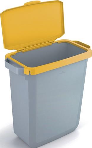 Klappdeckel PP gelb B510xT285mm f.Abfallbehälter 60l lebensmittelecht DURABLE