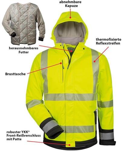 Winter-Warnschutz-Softshelljacke Melvin