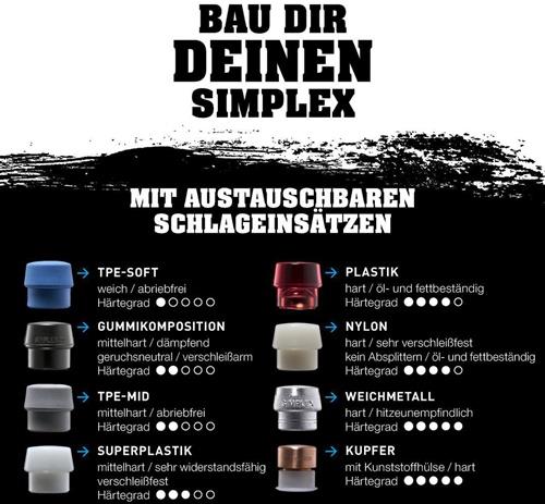 Schonhammer SIMPLEX-Aktionsbox Starterkit Länge 160 mm Kopf-Ø 60 mm