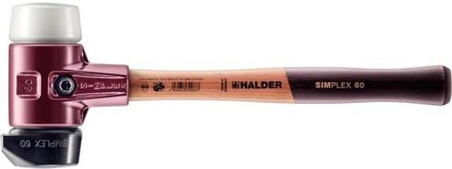 Schonhammer SIMPLEX L.405mm Kopf-D.60mm Holz TG-Geh. Gummikomp./Superplastik