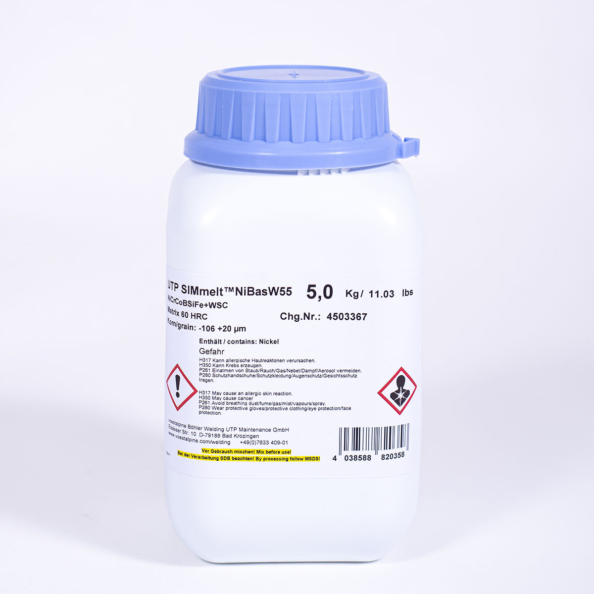 Schweißpulver UTP SIMmelt(TM) NiBas W55