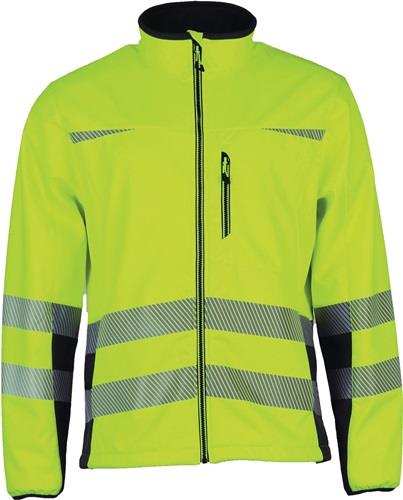Warnschutz-Softshelljacke Prevent® Trendline Gr.M gelb/schwarz