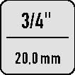 Drehmomentschlüssel 3/4 Zoll 150-750 Nm Skalenteilung 1 Nm PROMAT
