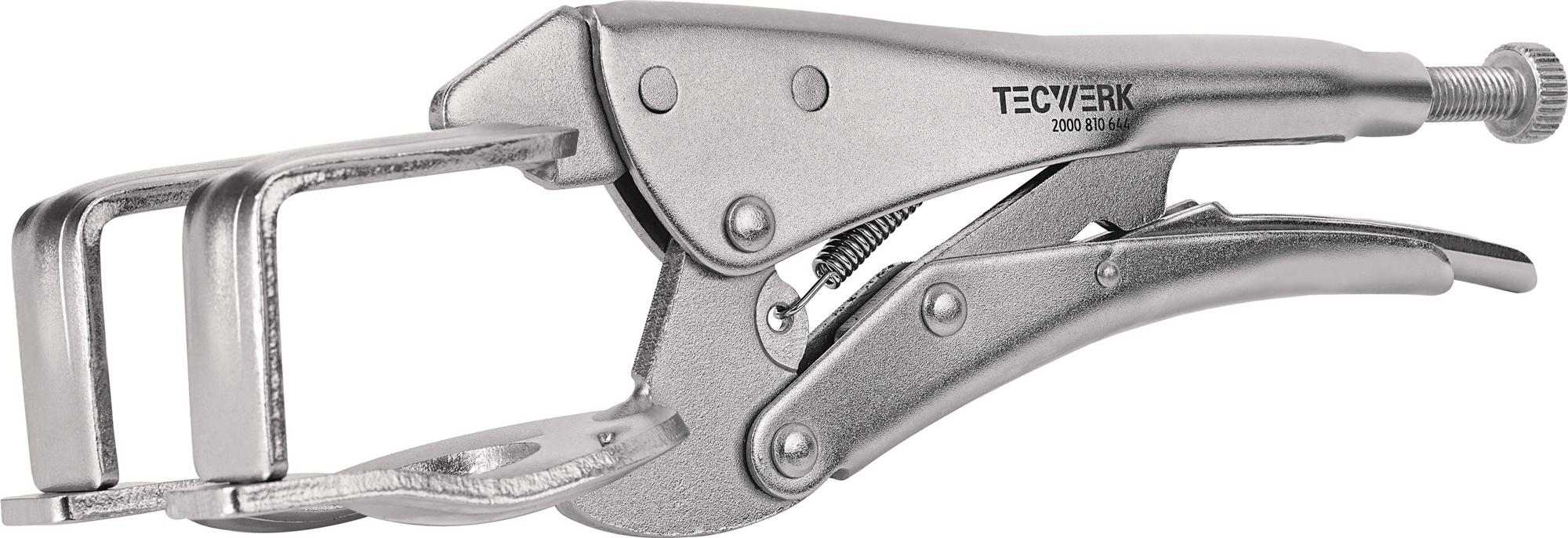 Schweißergripzange TECWERK 280 mm lang - Frontansicht