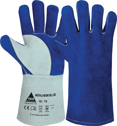 Schweißerhandschuhe Mühlheim Blue HASE