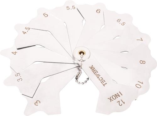 Schweißnahtfächerlehre