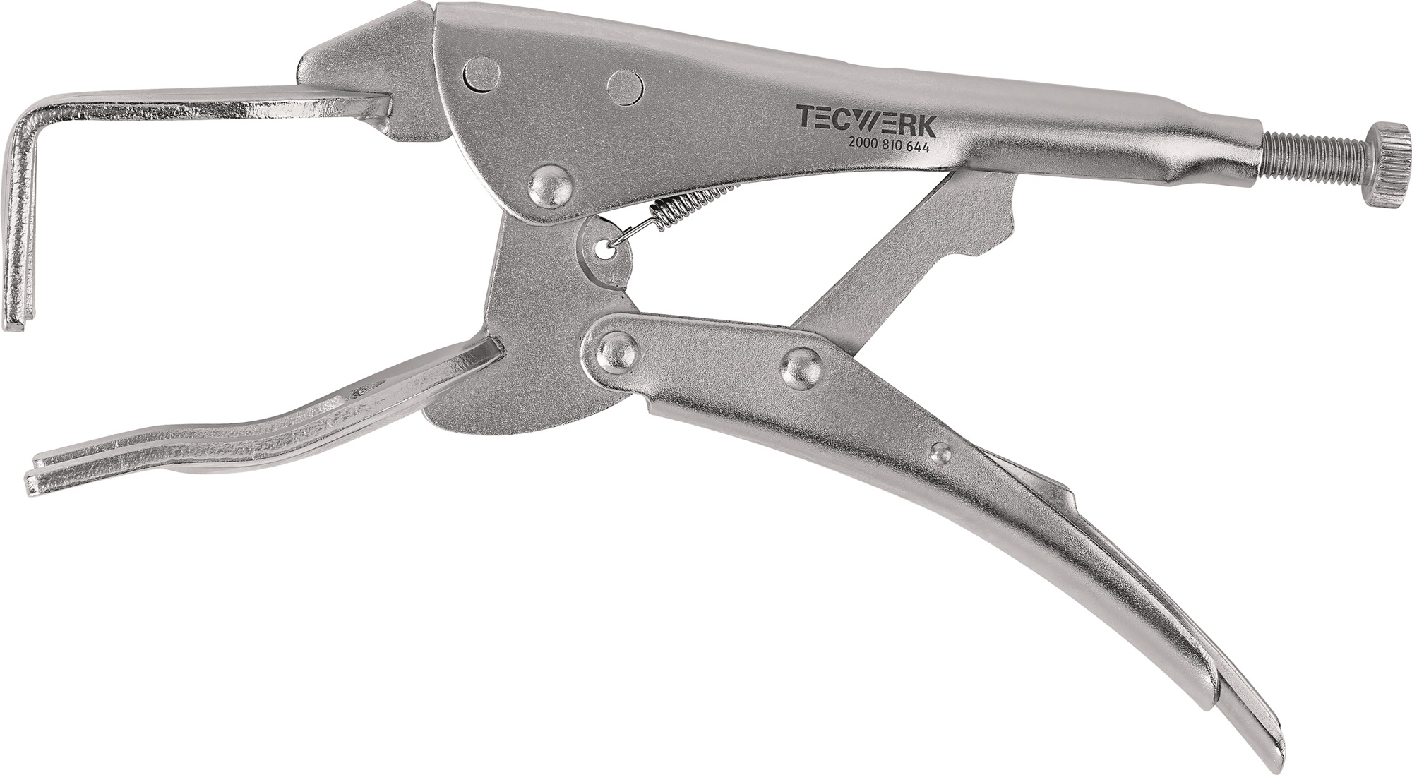 Schweißergripzange TECWERK 280 mm lang - Seitenansicht offen