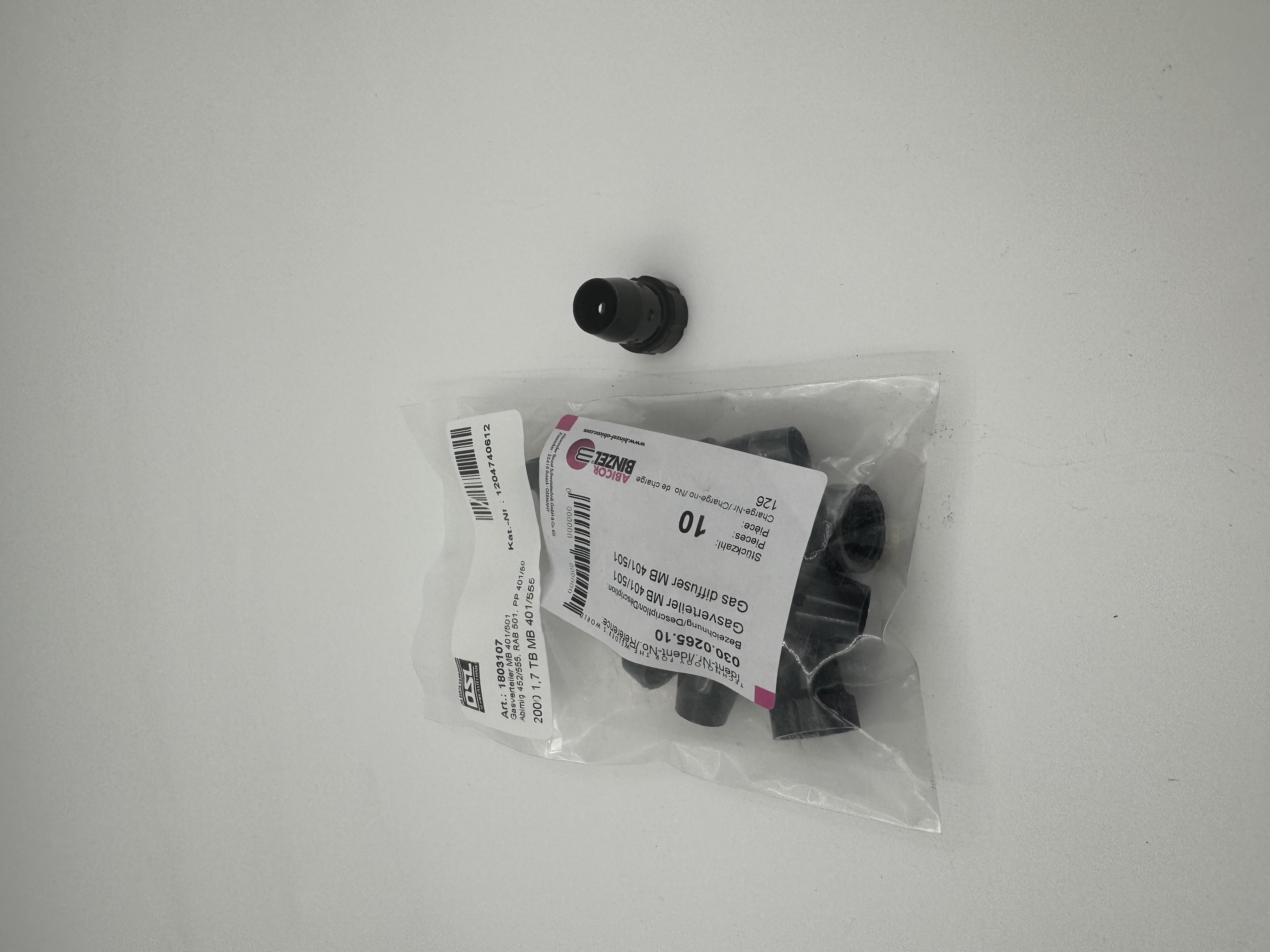Gasverteiler MB 401/501 Abimig 452/555, RAB 501, PP 401/50