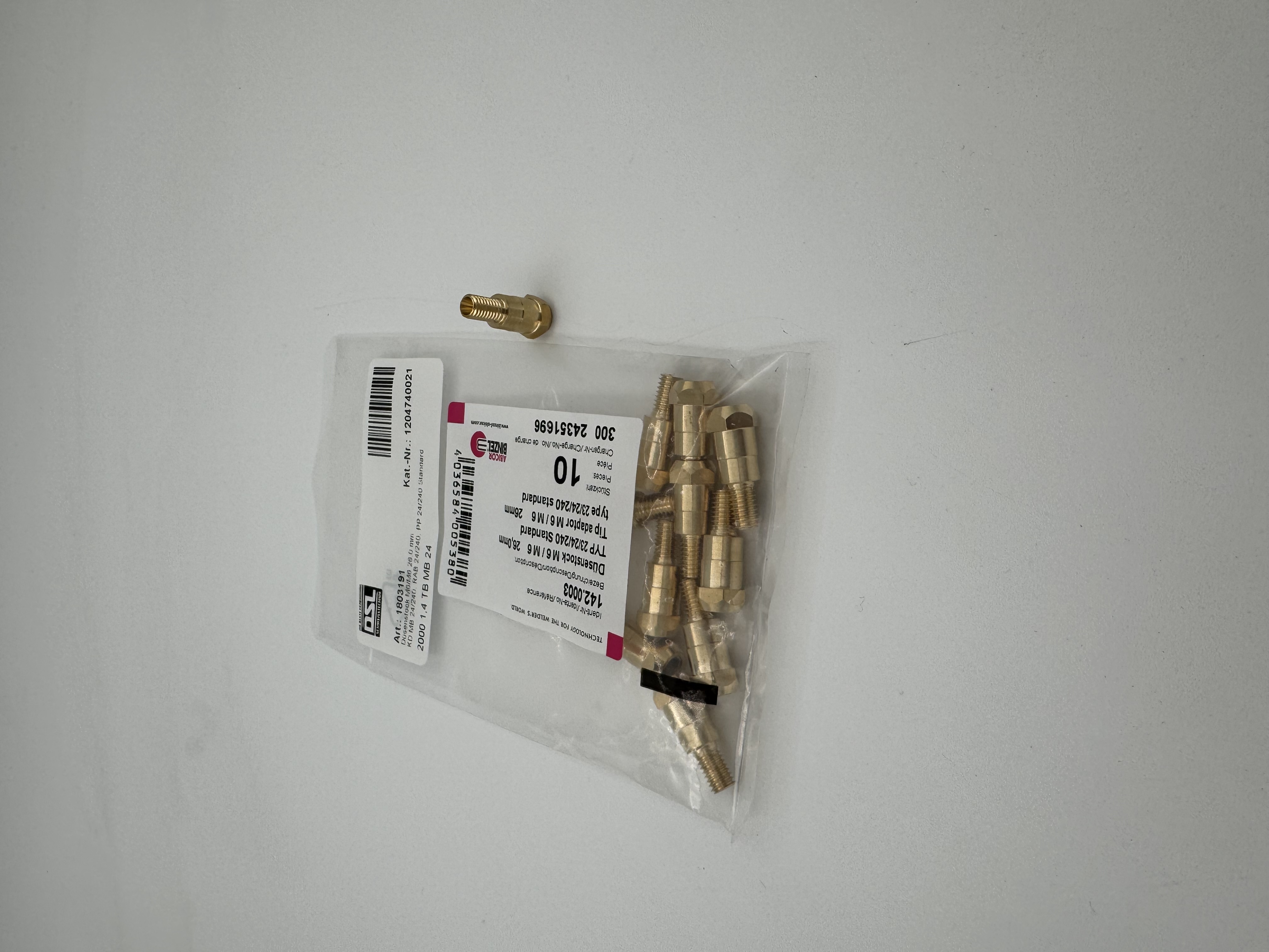 Düsenstock M6/M6 26,0 mm  KD MB 24/240, RAB 24/240, PP 24/240 Standard