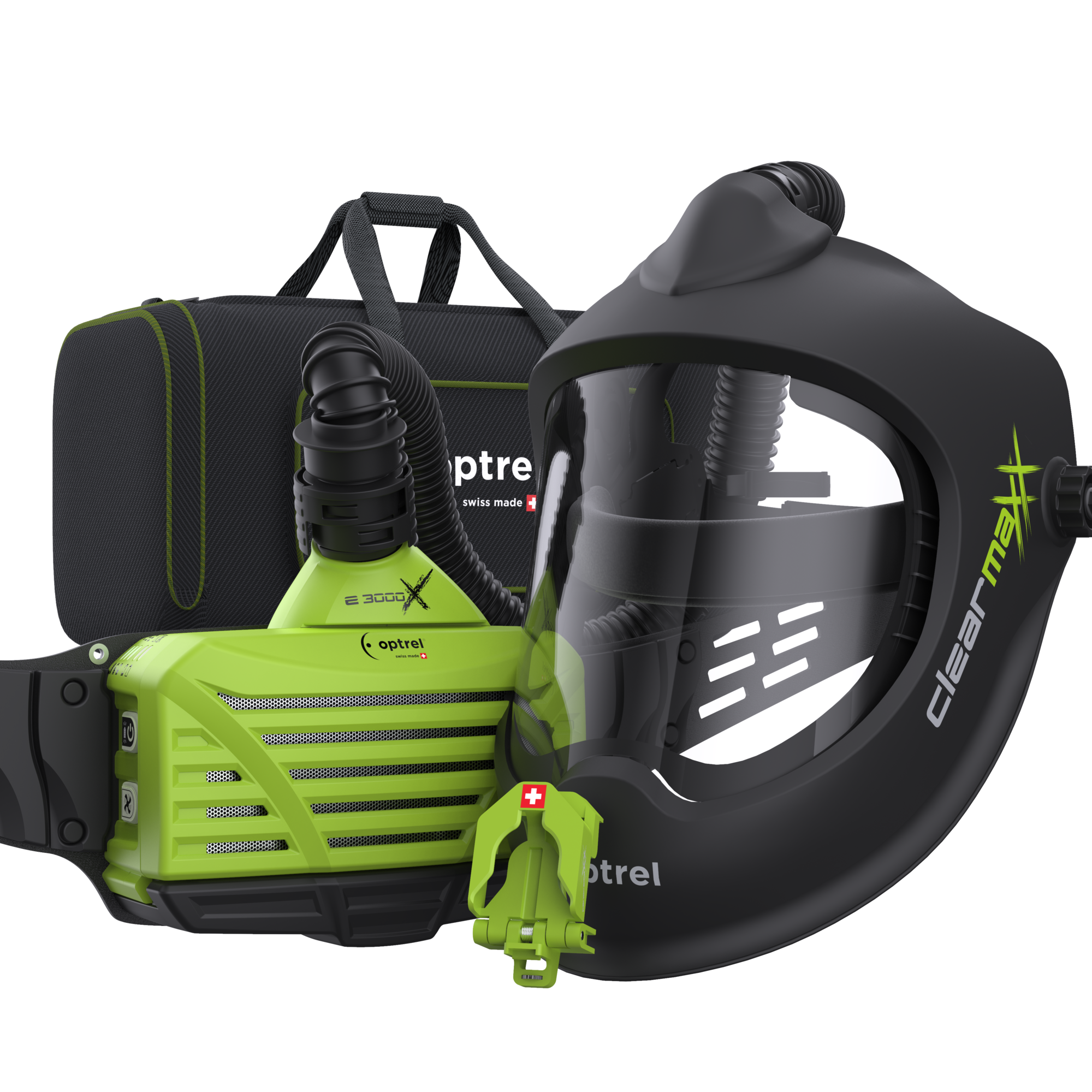 Frischluftschleifhelm clearmaxx mit e3000X - Ready to grind package