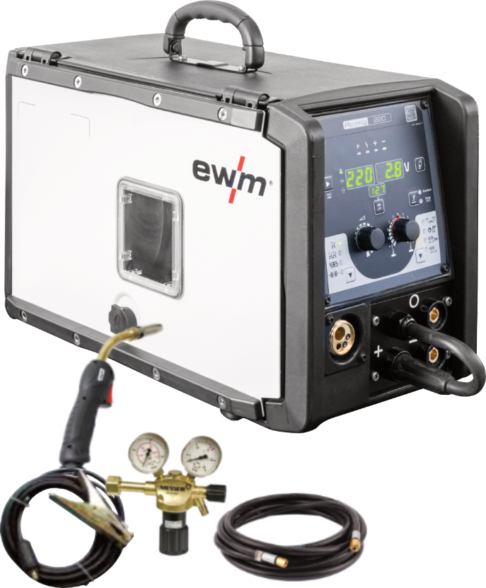 MIG/MAG-Multiprozess-Impulsschweißgerät Picomig 220 puls TKG - Set