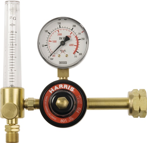 Flaschendruckminderer Modell 801, Flowmeter