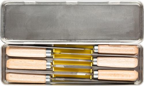 Schlüsselfeilensatz L.100mm Hieb 2 Metallbox PFERD