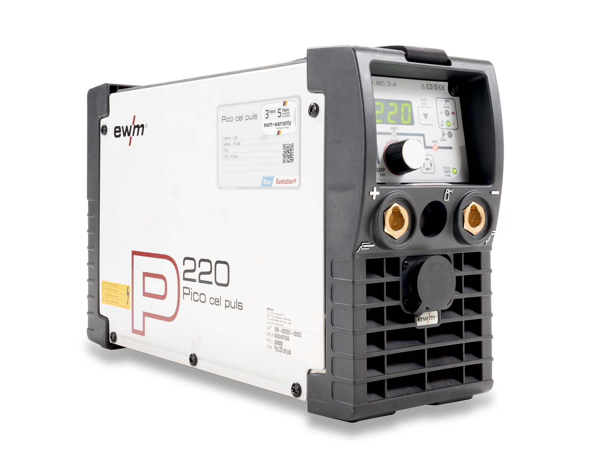 E-Hand-Inverterschweißgerät Pico 220 cel Puls, EWM
