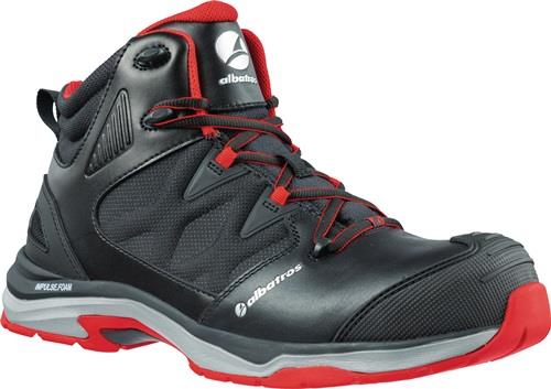 Sicherheitsstiefel ULTRATRAIL BLACK MID Gr.46 schwarz/rot Leder