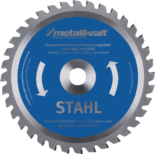 Metallkreissägeblatt Stahl