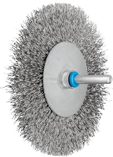 Rundbürste RBU 10010/6 INOX0,30 D.100mm 6mm Drahtstärke 0,3mm VA 10mm 12000min-¹